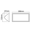 CREEK * APLIQUE EXTERIOR CORTEN LED IP65 - 20W - CCT